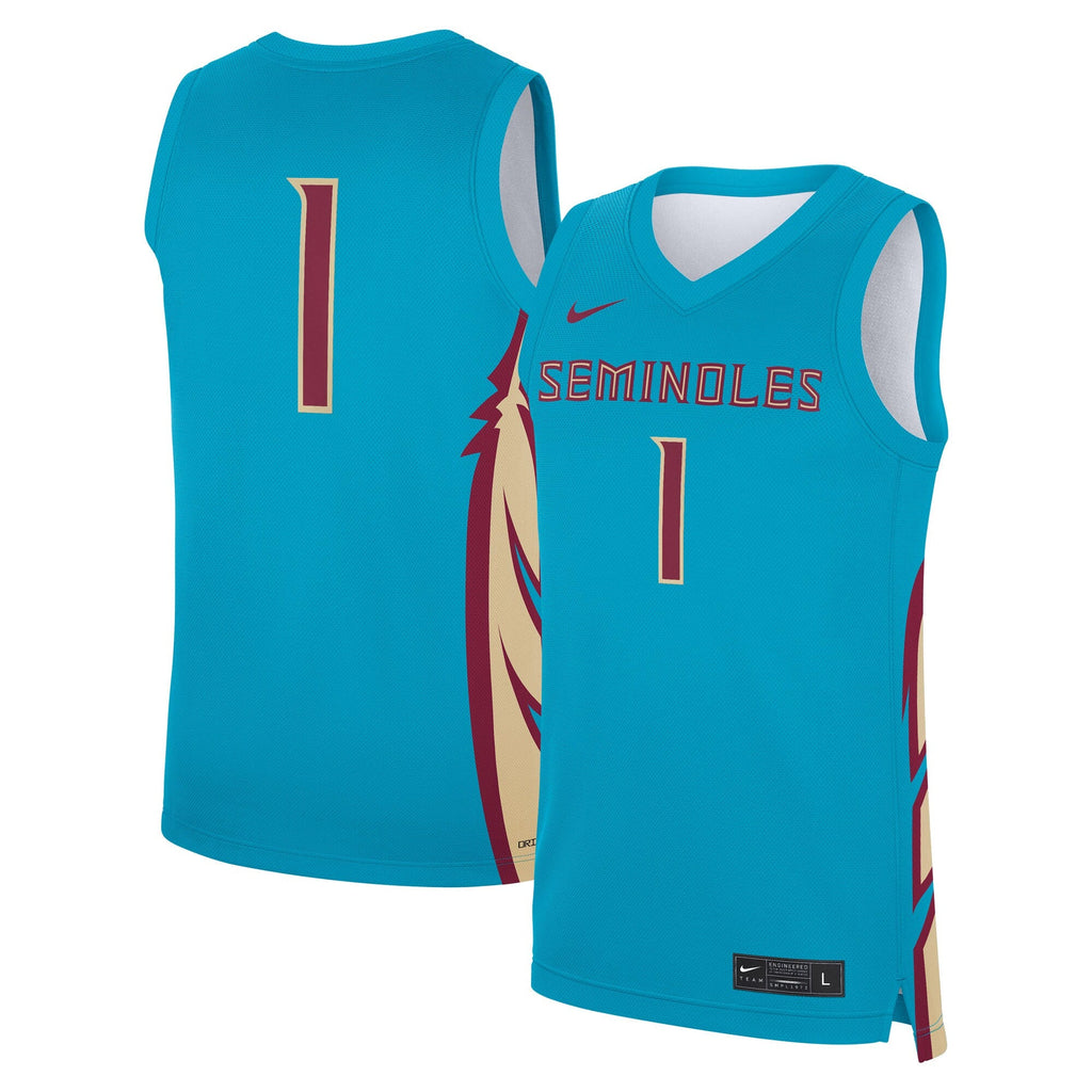 #1 Turquoise Florida State Seminoles Alternate Replica Jersey
