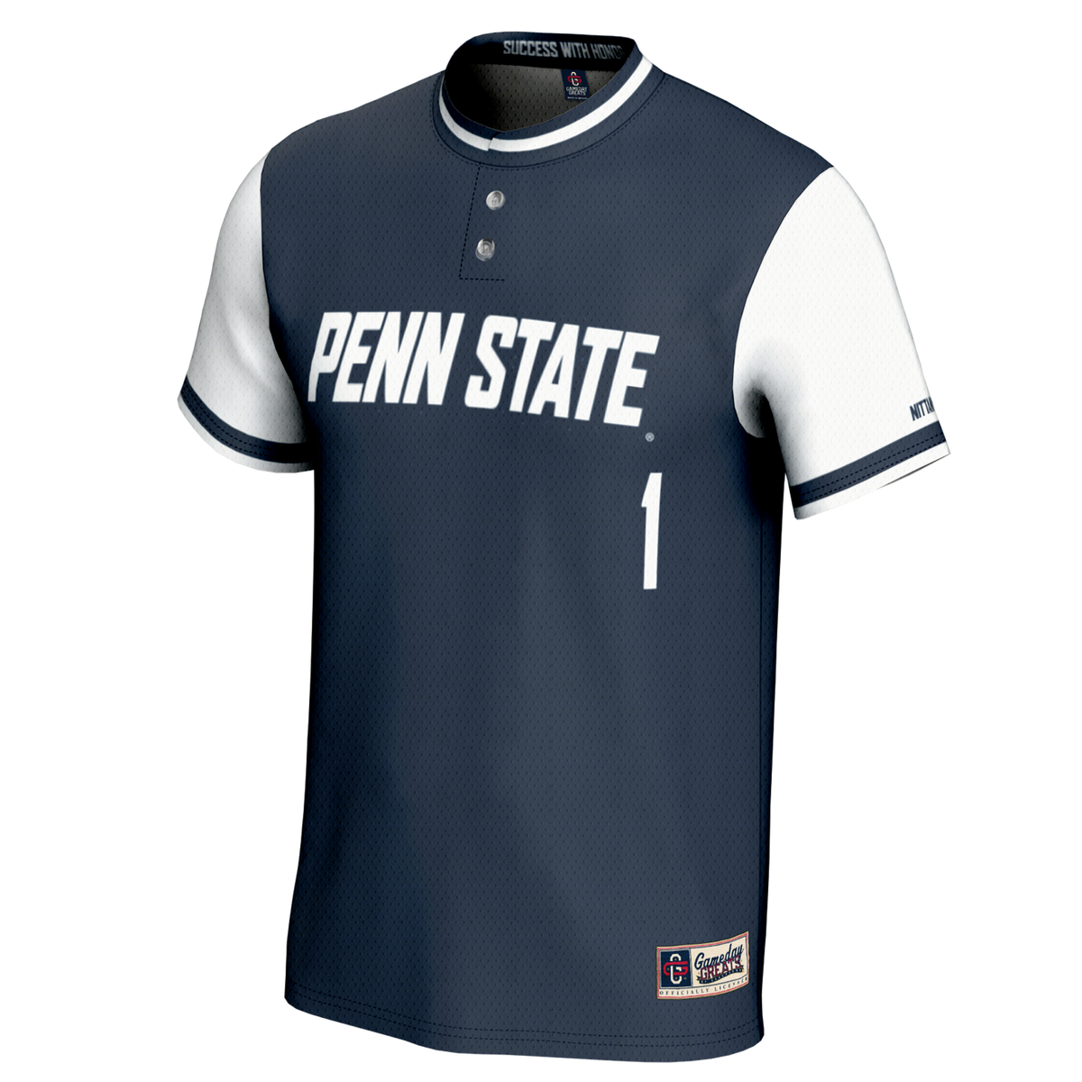 #1 Penn State Nittany Lions Lightweight Softball Jersey - Navy