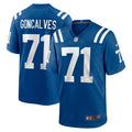Indianapolis Colts Matt Goncalves Royal Game Football Jersey