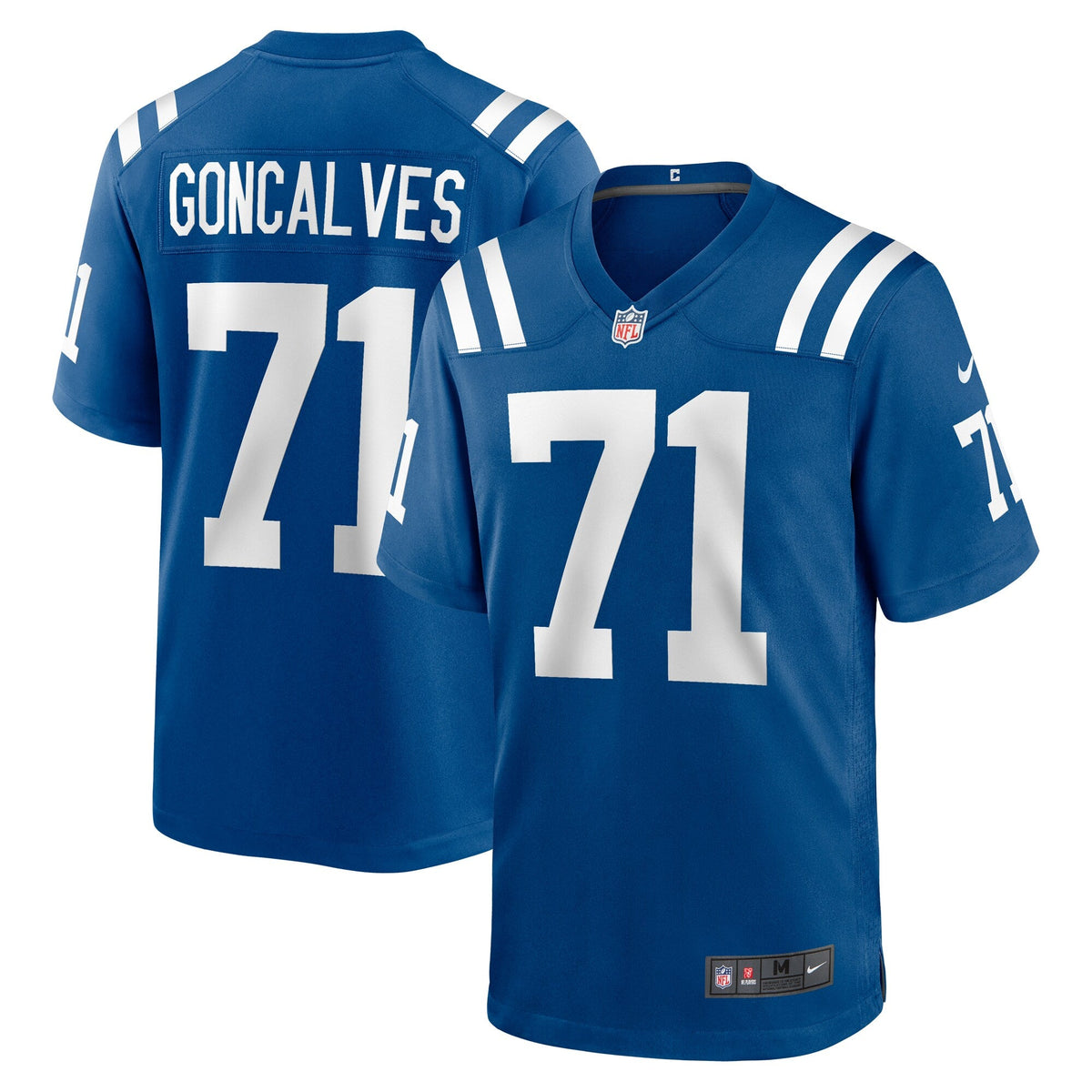 Indianapolis Colts Matt Goncalves Royal Game Football Jersey