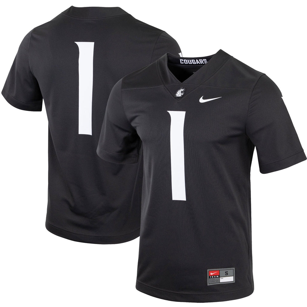 #1 Charcoal Washington State Cougars Untouchable Football Jersey
