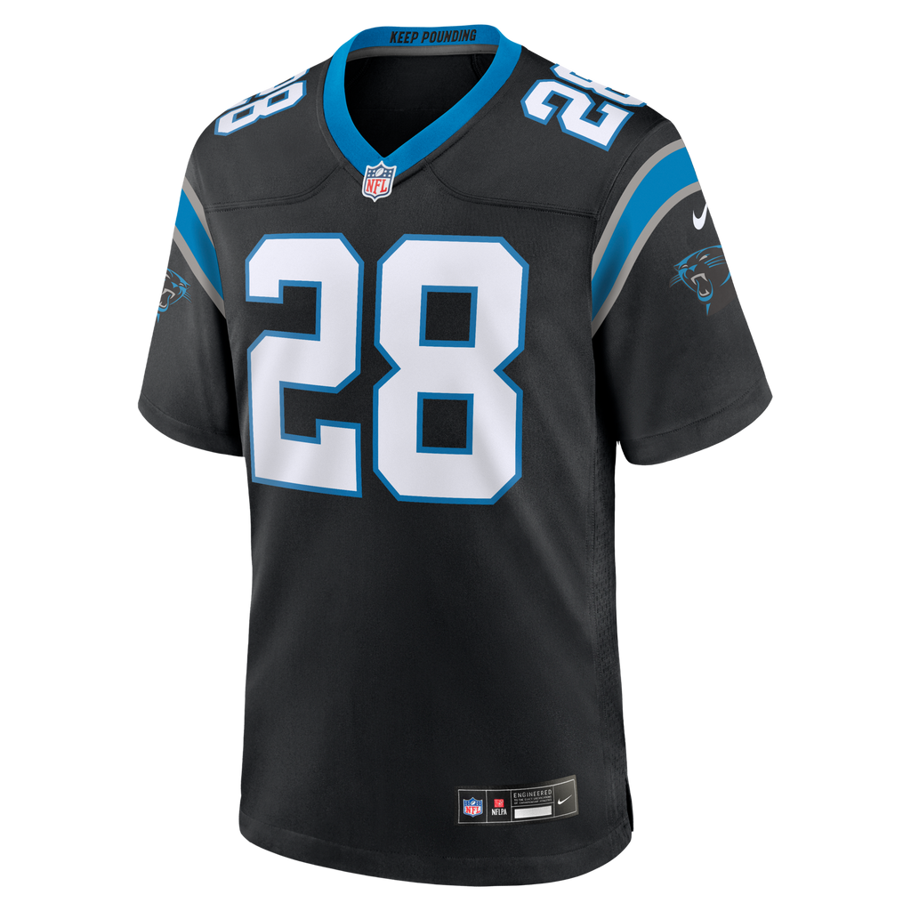 Carolina Panthers AJ Dillon Black Team Game Football Jersey