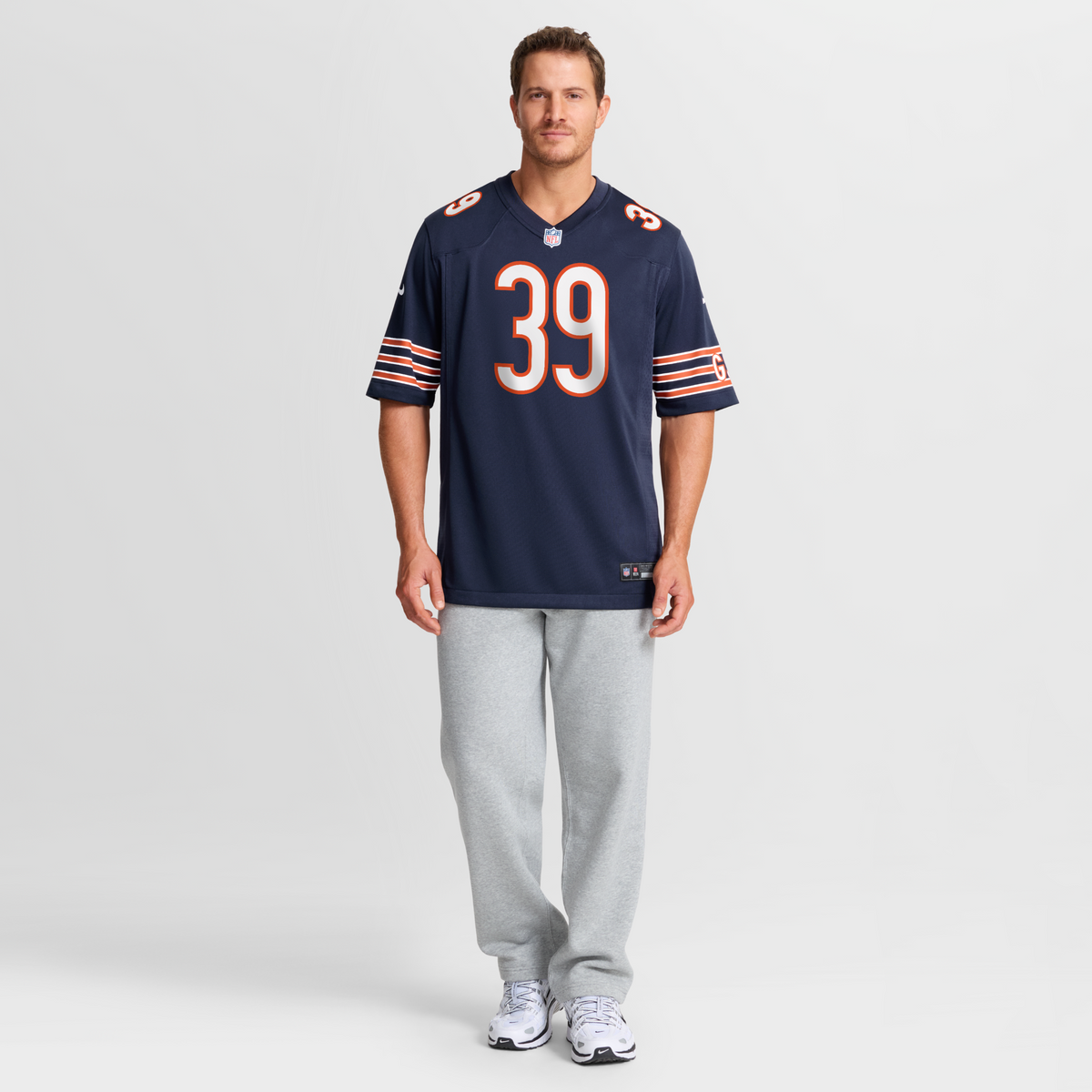 Chicago Bears Josh Blackwell Navy Game Player Football Jersey