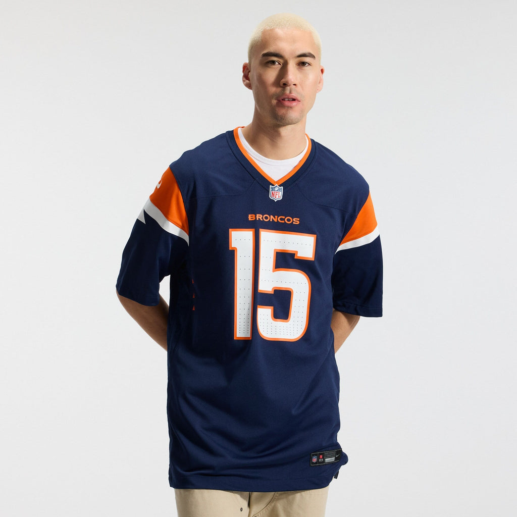 Denver Broncos Nik Bonitto Navy Alternate Game Football Jersey