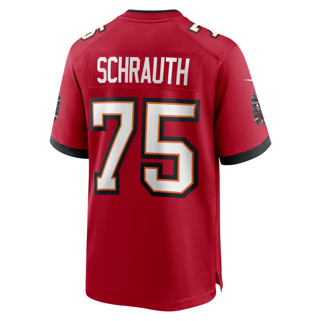 Tampa Bay Buccaneers Billy Schrauth Red Team Game Football Jersey