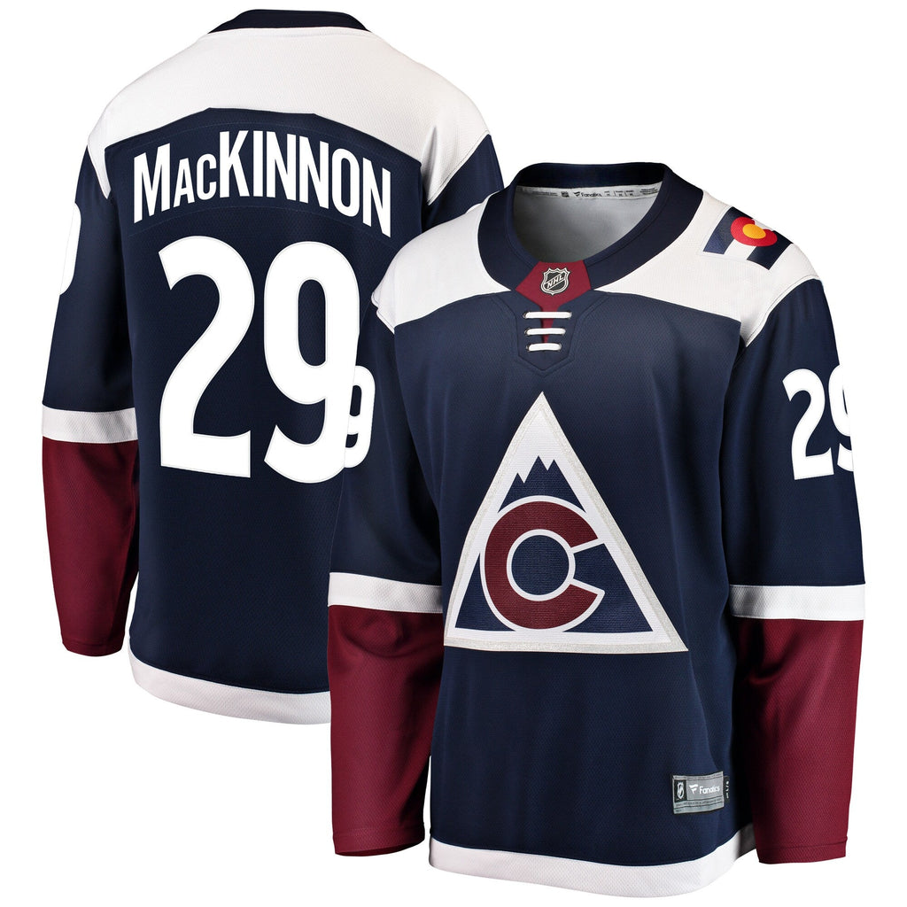 Colorado Avalanche Nathan MacKinnon Navy Breakaway Hockey Jersey