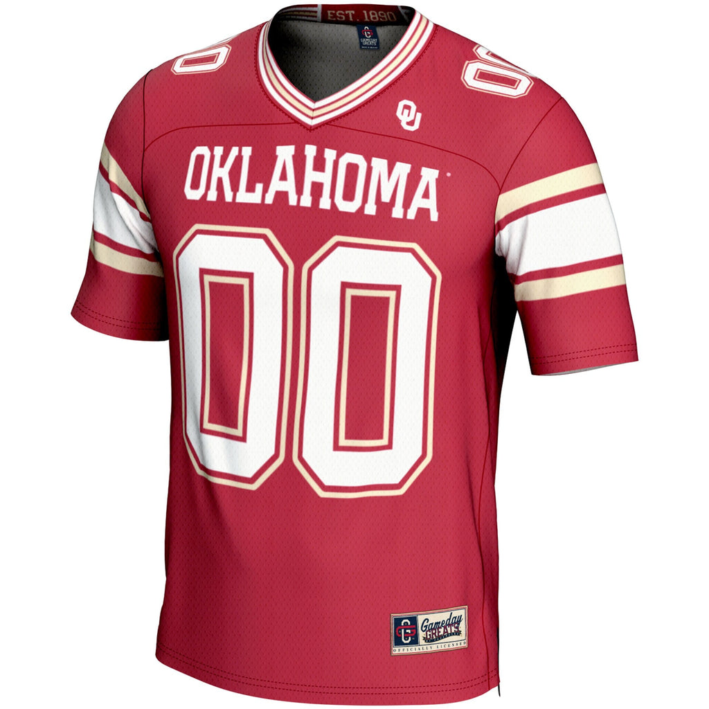 Oklahoma Sooners NIL Pick-A-Player Football Jersey - Crimson