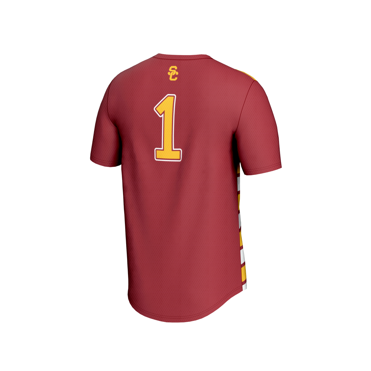 #1 Cardinal USC Trojans Lightweight Soccer Fashion Jersey