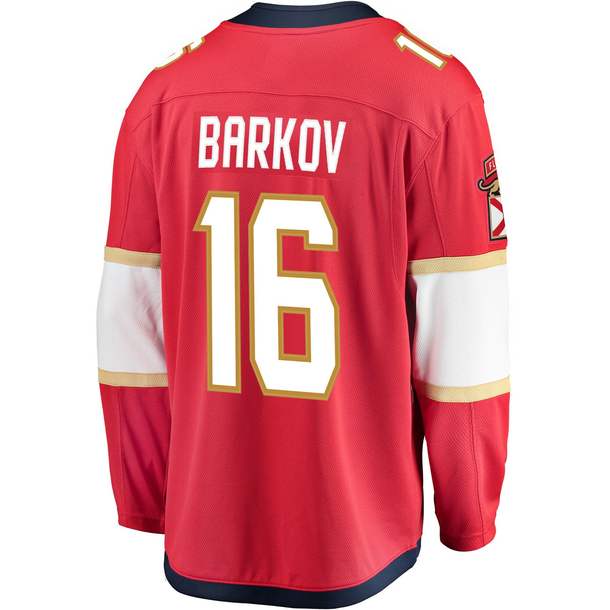 Florida Panthers Aleksander Barkov Red Captain Patch Home Breakaway Hockey Jersey