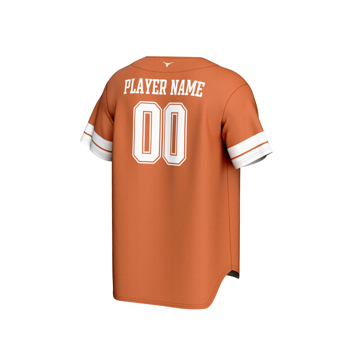 Texas Longhorns NIL Pick-A-Player Lightweight Collegiate Baseball Fashion Jersey - Texas Orange