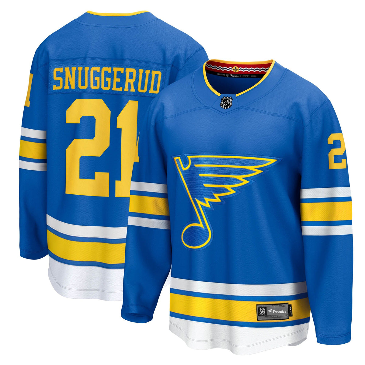 St. Louis Blues Jimmy Snuggerud Blue Home Breakaway Hockey Jersey