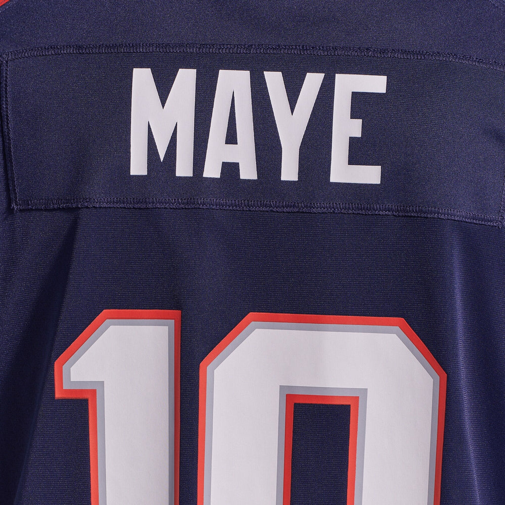 New England Patriots Drake Maye Navy Player Game Football Jersey