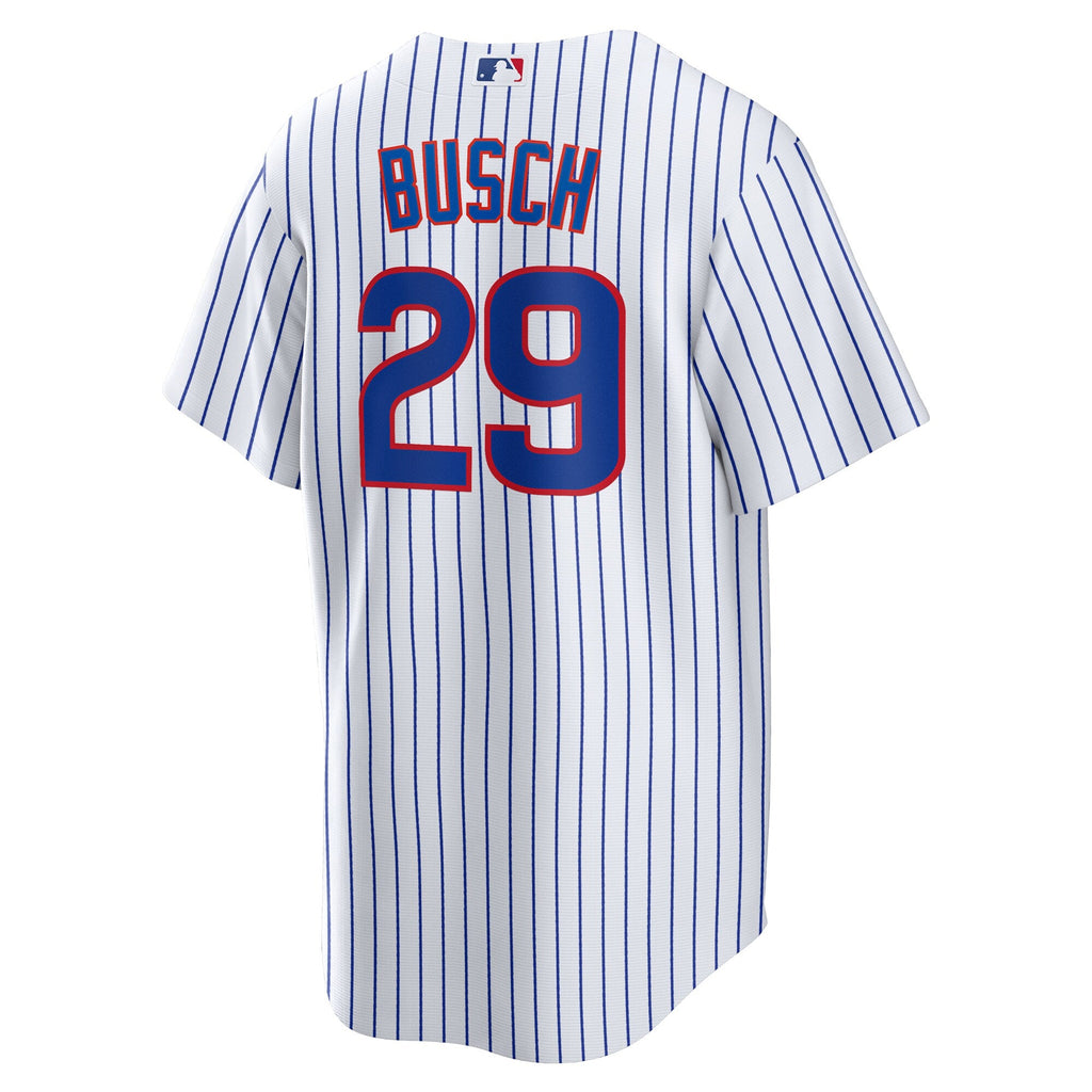 Chicago Cubs Michael Busch White Home Replica Baseball Jersey