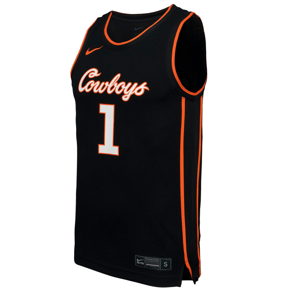 #1 Oklahoma State Cowboys Replica Basketball Jersey - Black