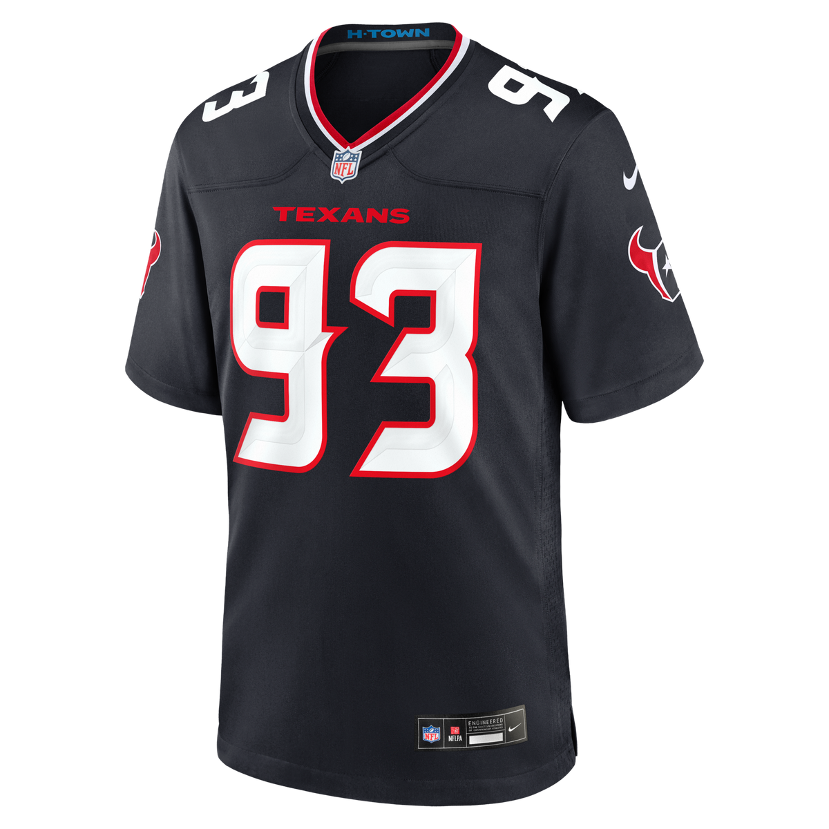 Houston Texans Kayden McDonald Navy Team Game Football Jersey