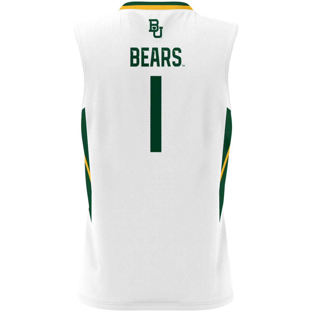#1 Baylor Bears Lightweight Basketball Jersey - White