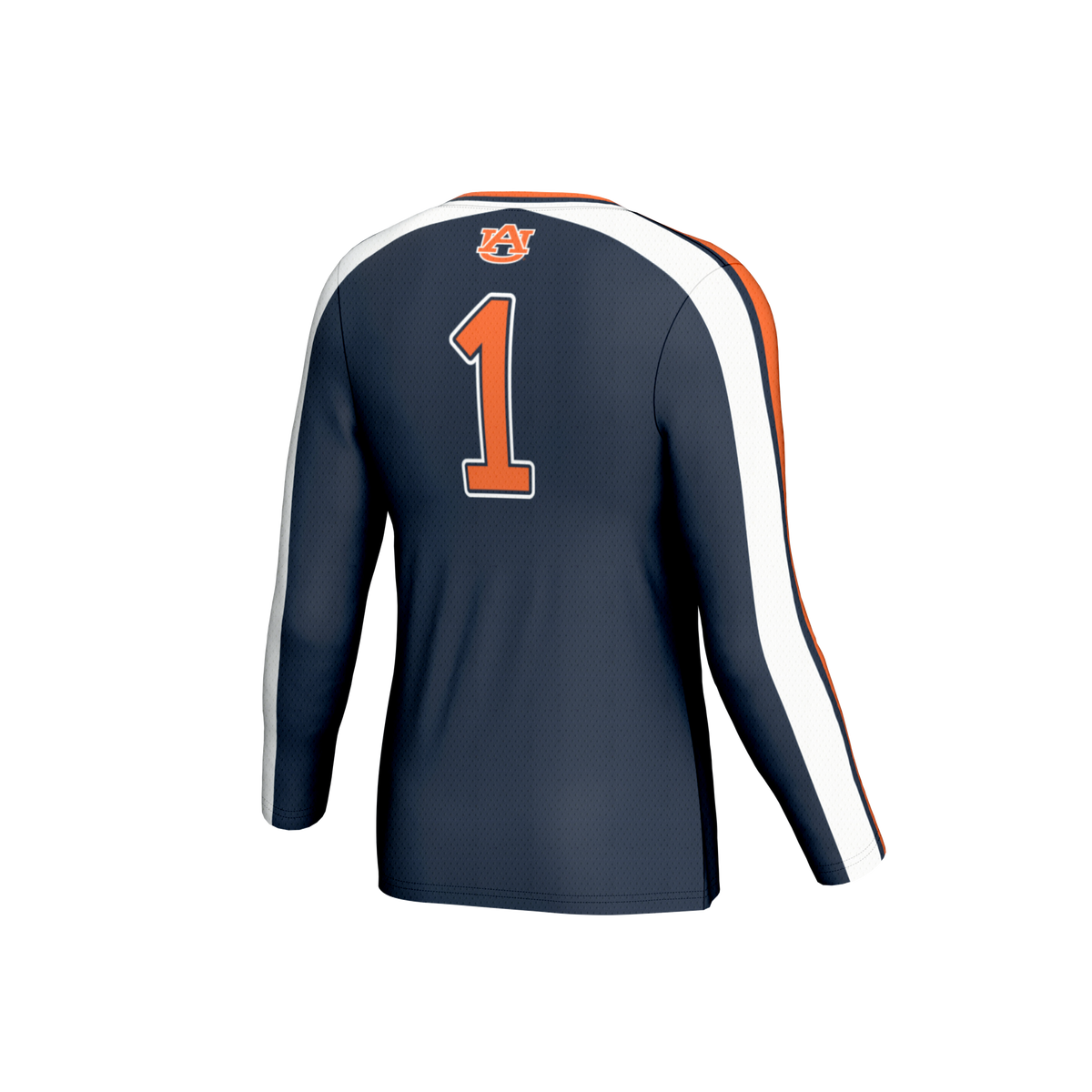 #1 Auburn Tigers Lightweight Volleyball Fashion Jersey - Navy