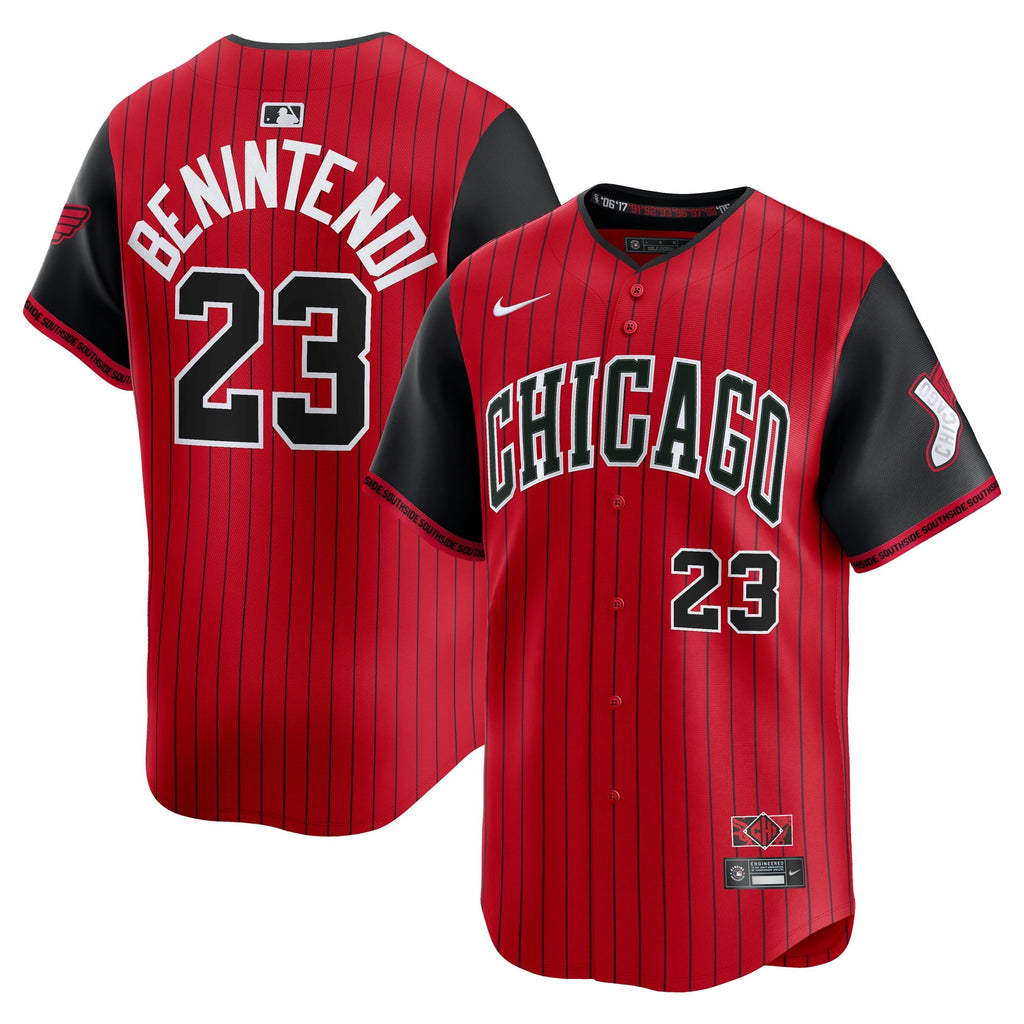 Chicago White Sox Andrew Benintendi Red/Black 2025 City Connect Limited Player Baseball Jersey