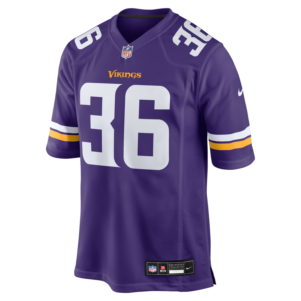 Minnesota Vikings Zavier Scott Purple Team Game Football Jersey