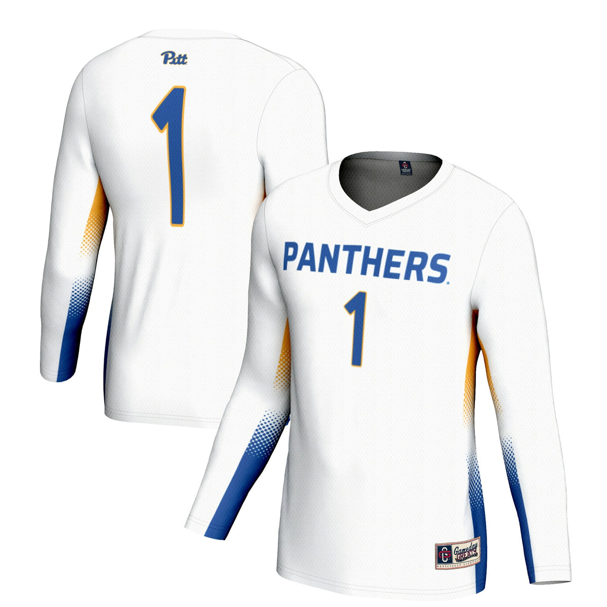 #1 Pitt Panthers Lightweight Volleyball Jersey - White