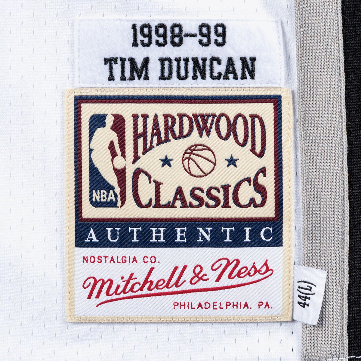 San Antonio Spurs Jersey Home Finals Tim Duncan 1998-99