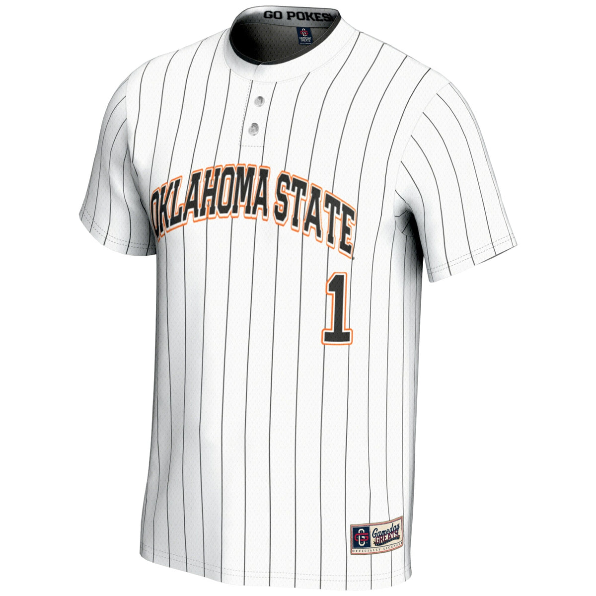 #1 Oklahoma State Cowboys Lightweight Softball Jersey - White