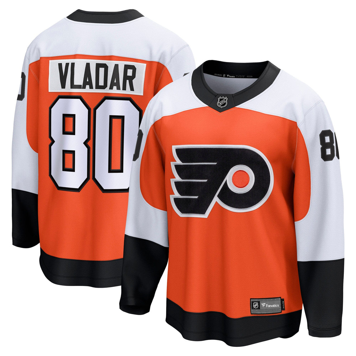 Philadelphia Flyers Dan Vladar Orange Home Breakaway Hockey Jersey