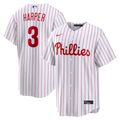 Philadelphia Phillies Bryce Harper White Home Replica Baseball Jersey