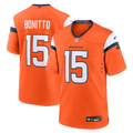 Denver Broncos Nik Bonitto Orange Team Game Football Jersey