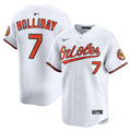 Baltimore Orioles Jackson Holliday White Home Limited Baseball Jersey