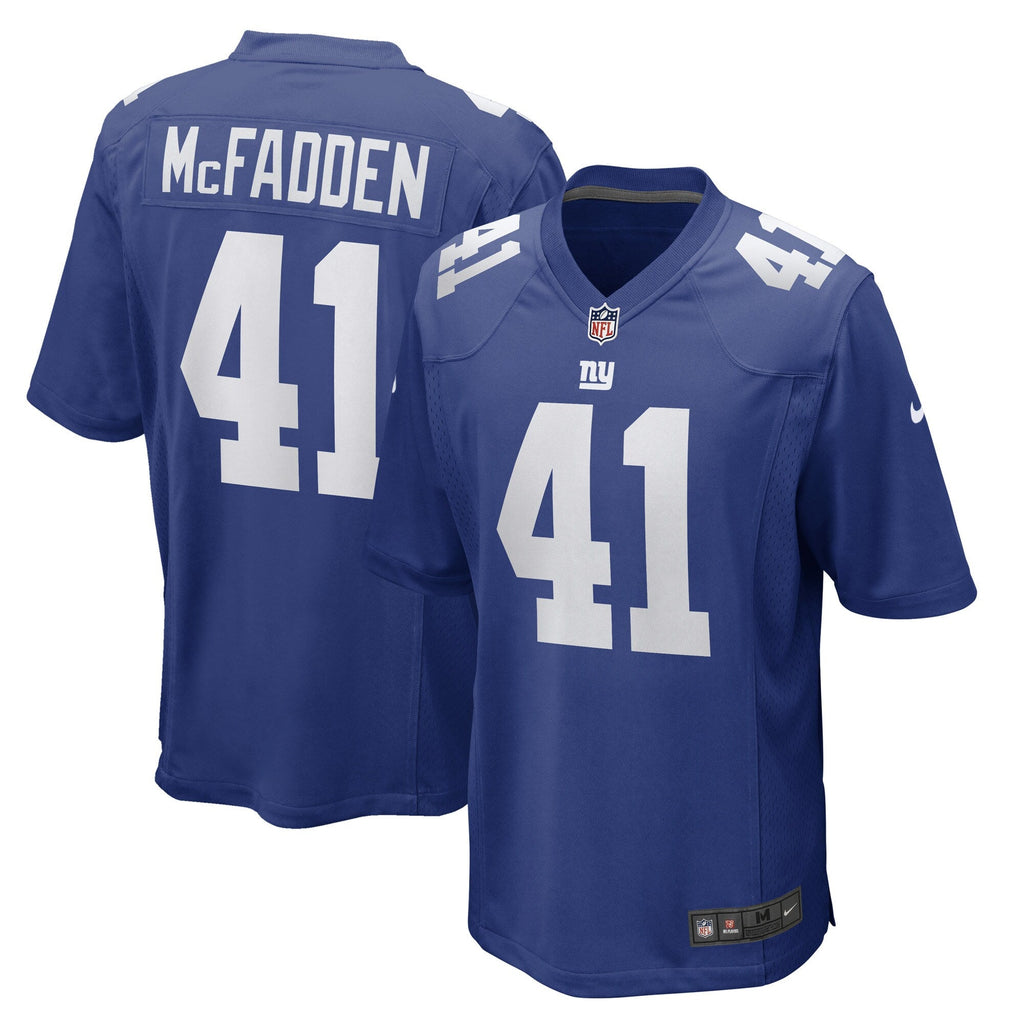 New York Giants Micah McFadden Royal Game Player Football Jersey