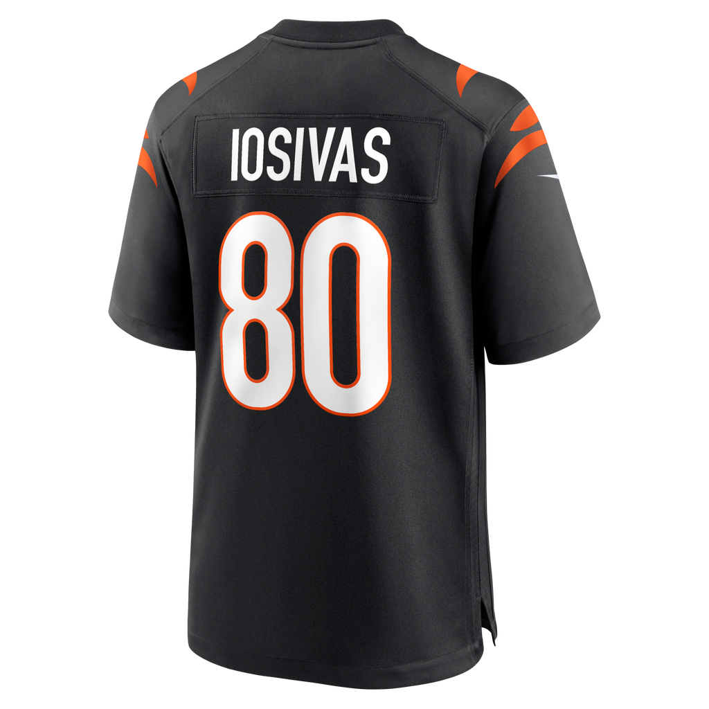 Cincinnati Bengals Andrei Iosivas Black Team Game Football Jersey