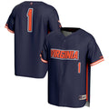#1 Virginia Cavaliers Lightweight Baseball Jersey - Navy