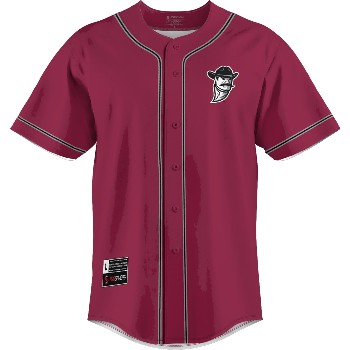 Crimson New Mexico State Aggies Lightweight Baseball Jersey