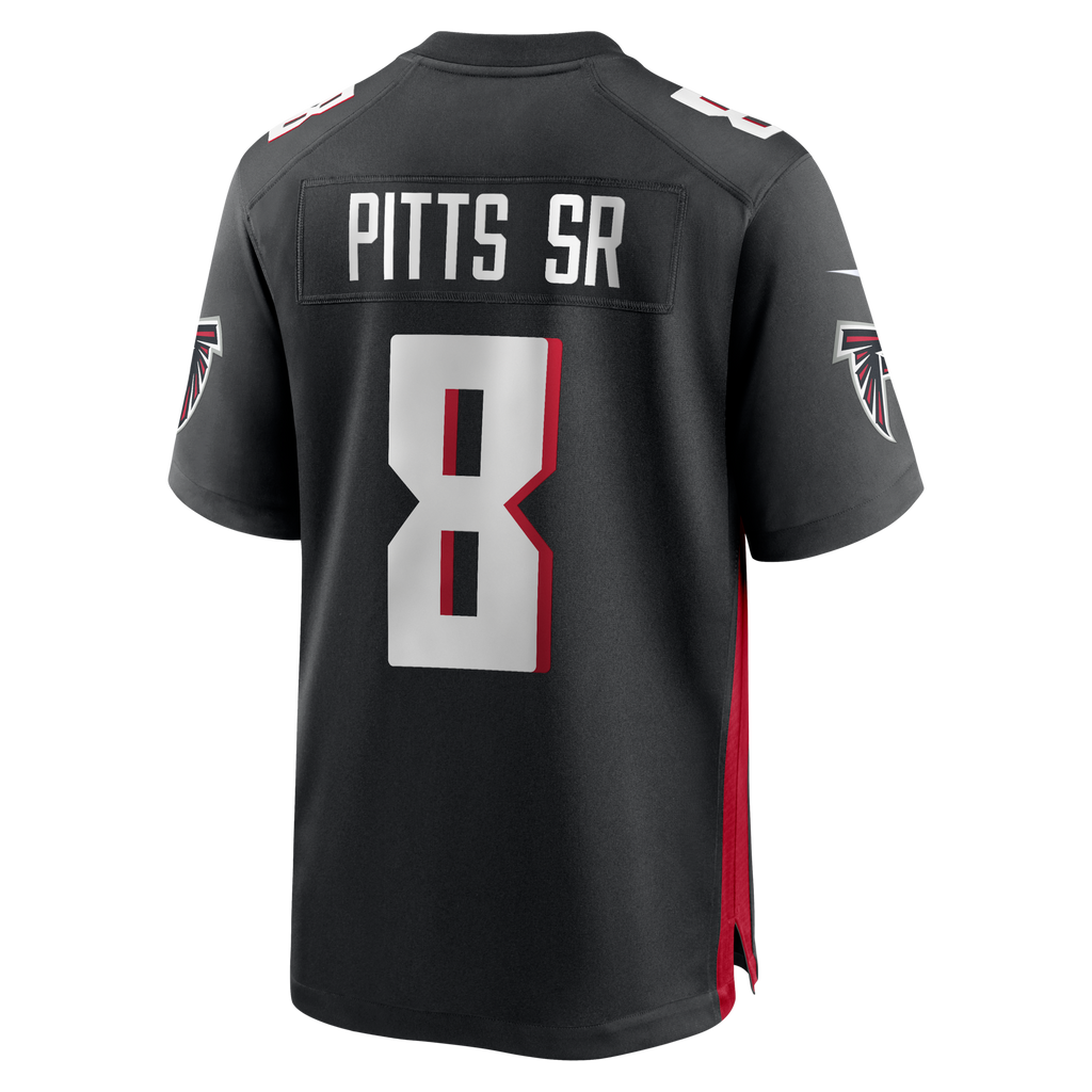 Atlanta Falcons Kyle Pitts Sr. Black Team Game Football Jersey
