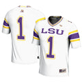 #1 LSU Tigers Football Jersey – White