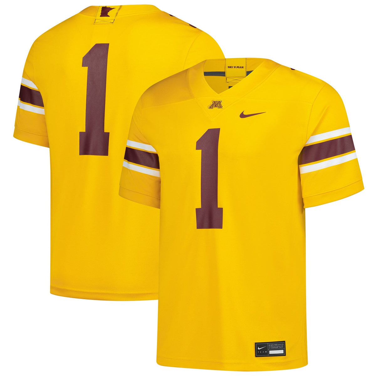 #1 Gold Minnesota Golden Gophers Game Football Jersey