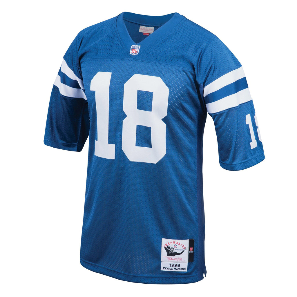 Indianapolis Colts 1998 Peyton Manning Royal Throwback Retired Player Football Jersey