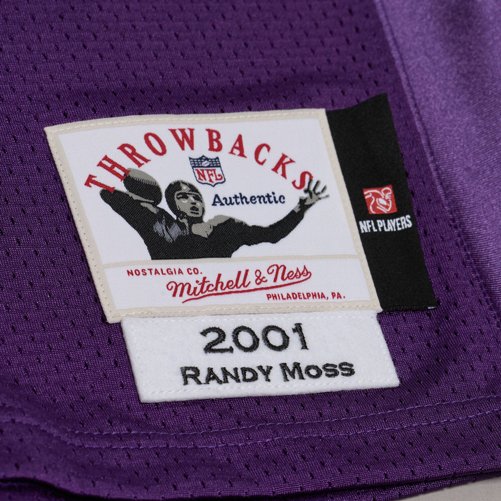 Minnesota Vikings Randy Moss Purple 2001 Throwback Football Jersey