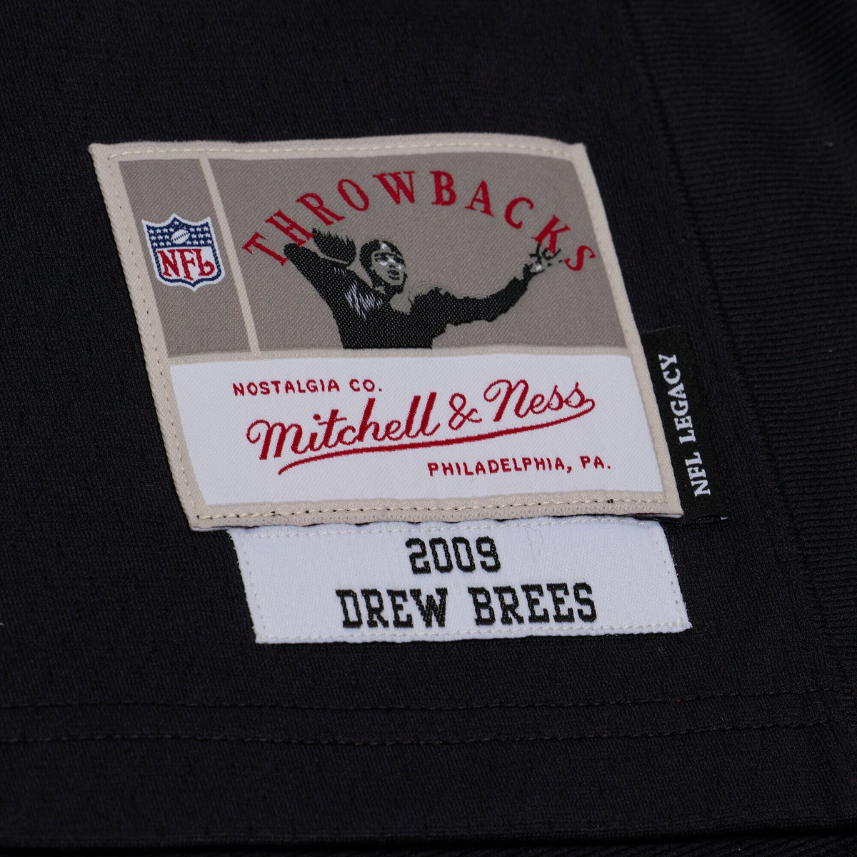 New Orleans Saints Drew Brees Black 2009 Legacy Football Jersey