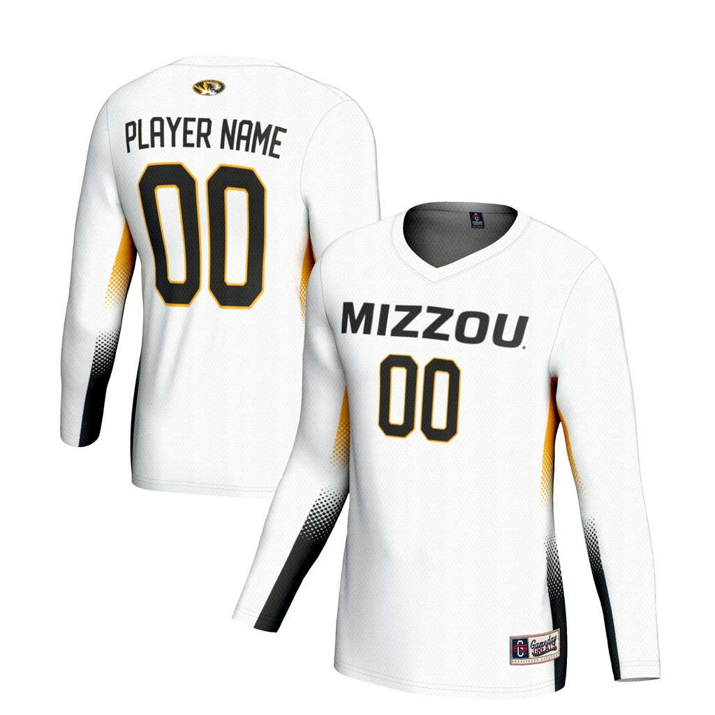 Missouri Tigers NIL Pick-A-Player Lightweight Volleyball Jersey – White