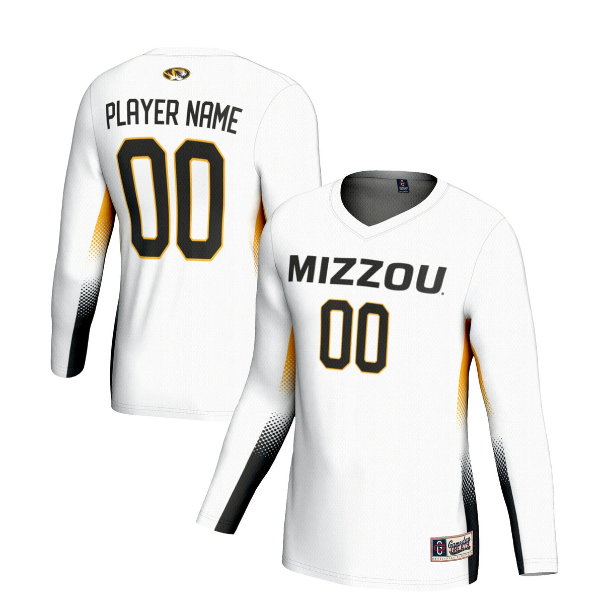 Missouri Tigers NIL Pick-A-Player Lightweight Volleyball Jersey – White
