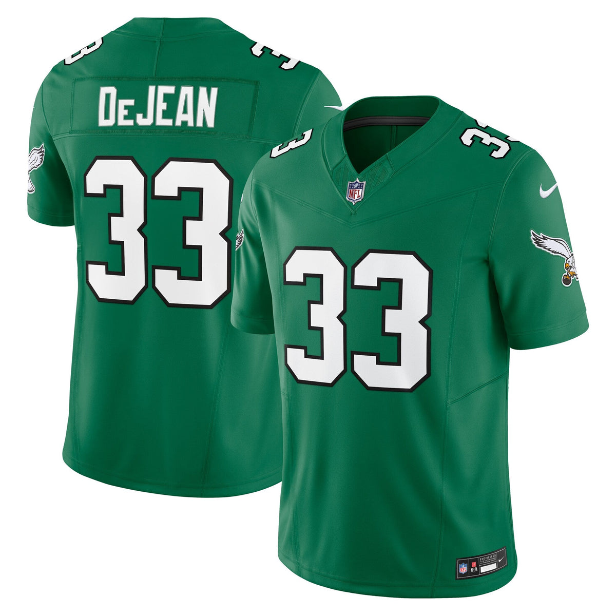 Philadelphia Eagles Cooper DeJean Kelly Green Alternate 2 Vapor F.U.S.E. Limited Football Jersey