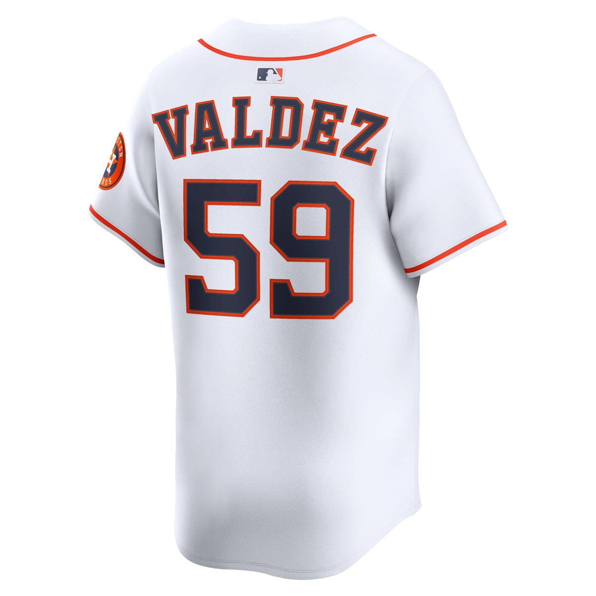 Houston Astros Framber Valdez White Home Limited Player Baseball Jersey