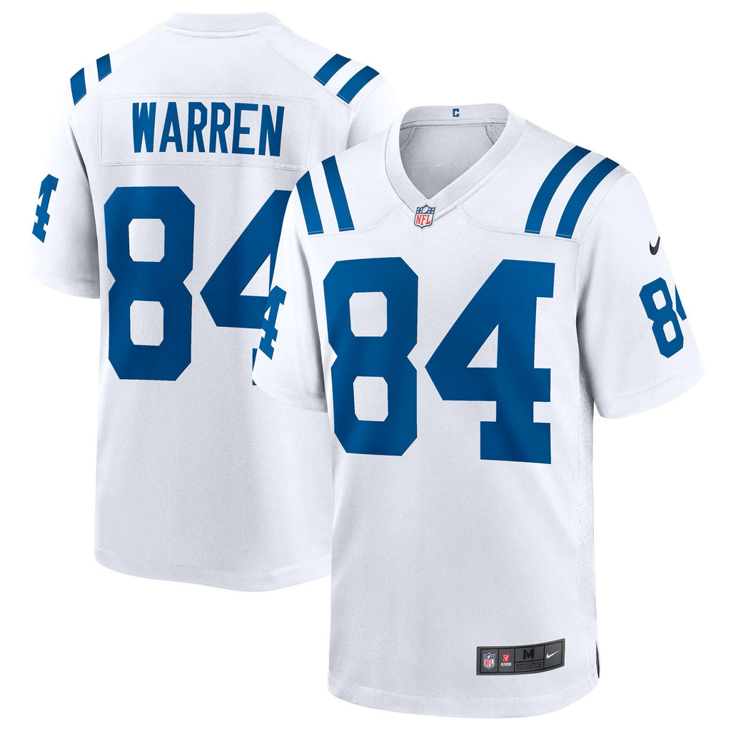 Indianapolis Colts Tyler Warren White Game Football Jersey