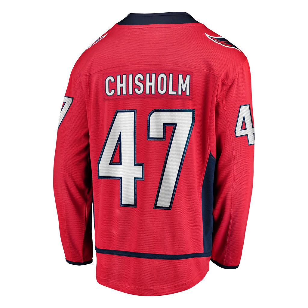 Washington Capitals Declan Chisholm Red Home Breakaway Hockey Jersey