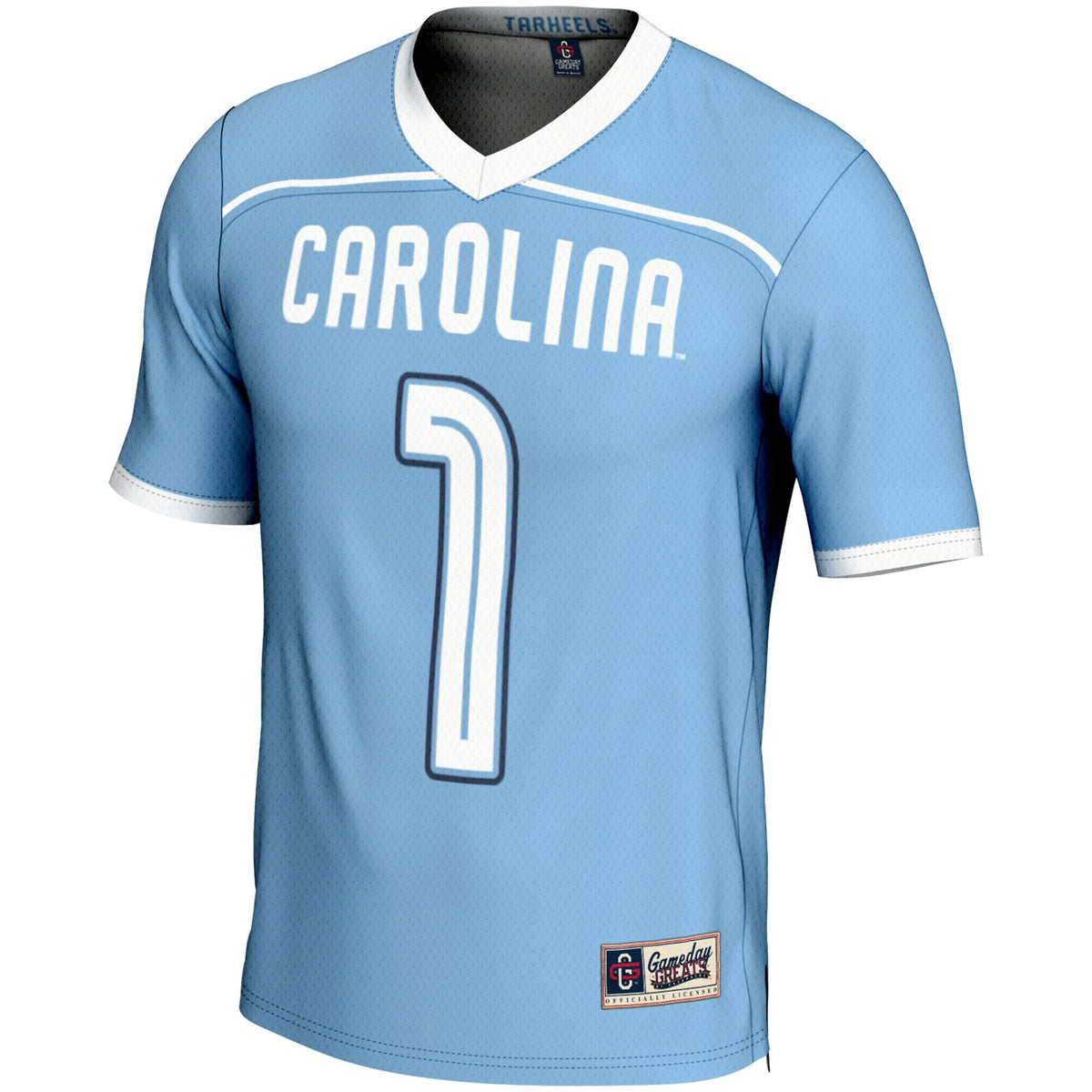 #1 North Carolina Tar Heels Lightweight Lacrosse Jersey - Carolina Blue