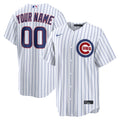 Chicago Cubs White Home Replica Custom Baseball Jersey