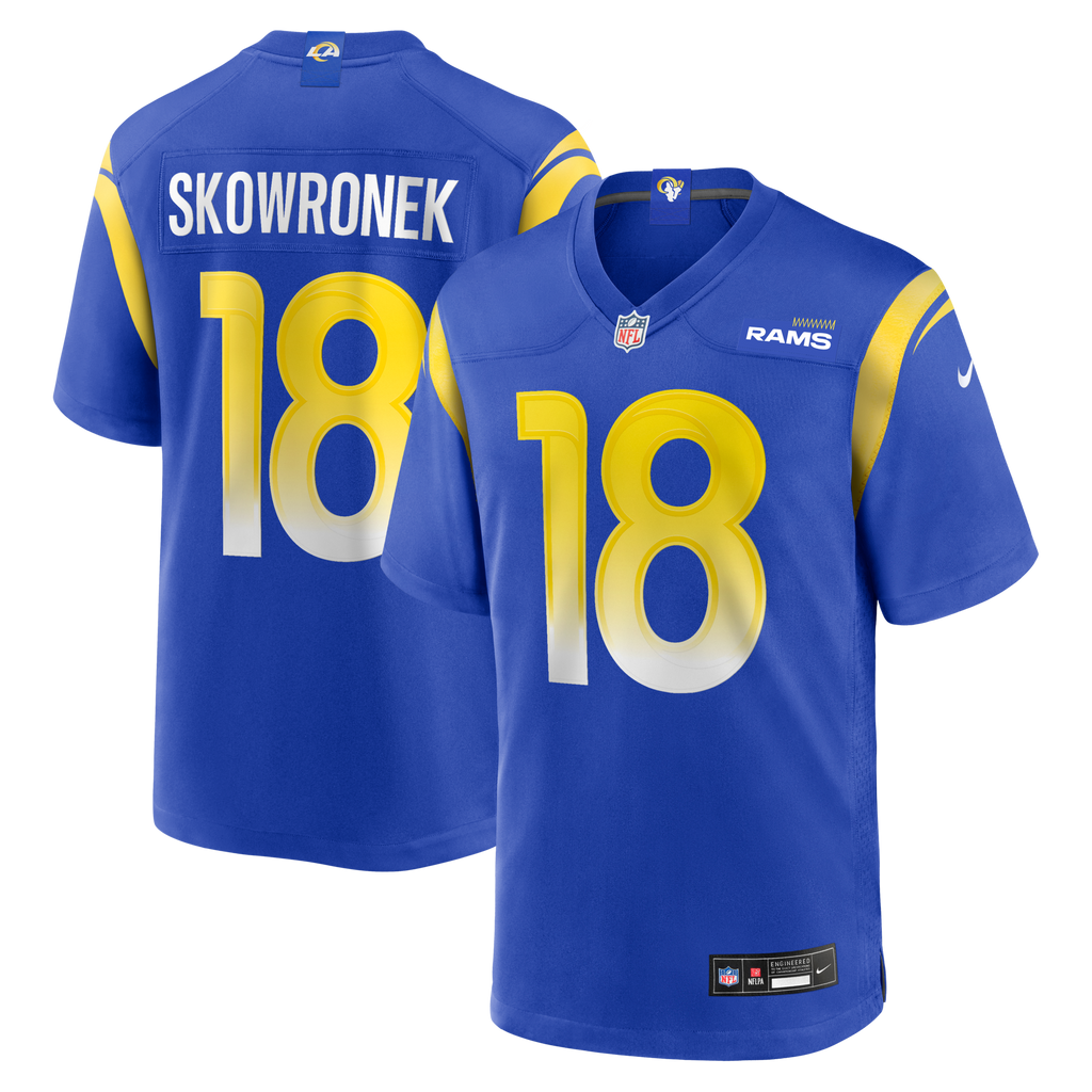 Los Angeles Rams Ben Skowronek Royal Game Football Jersey