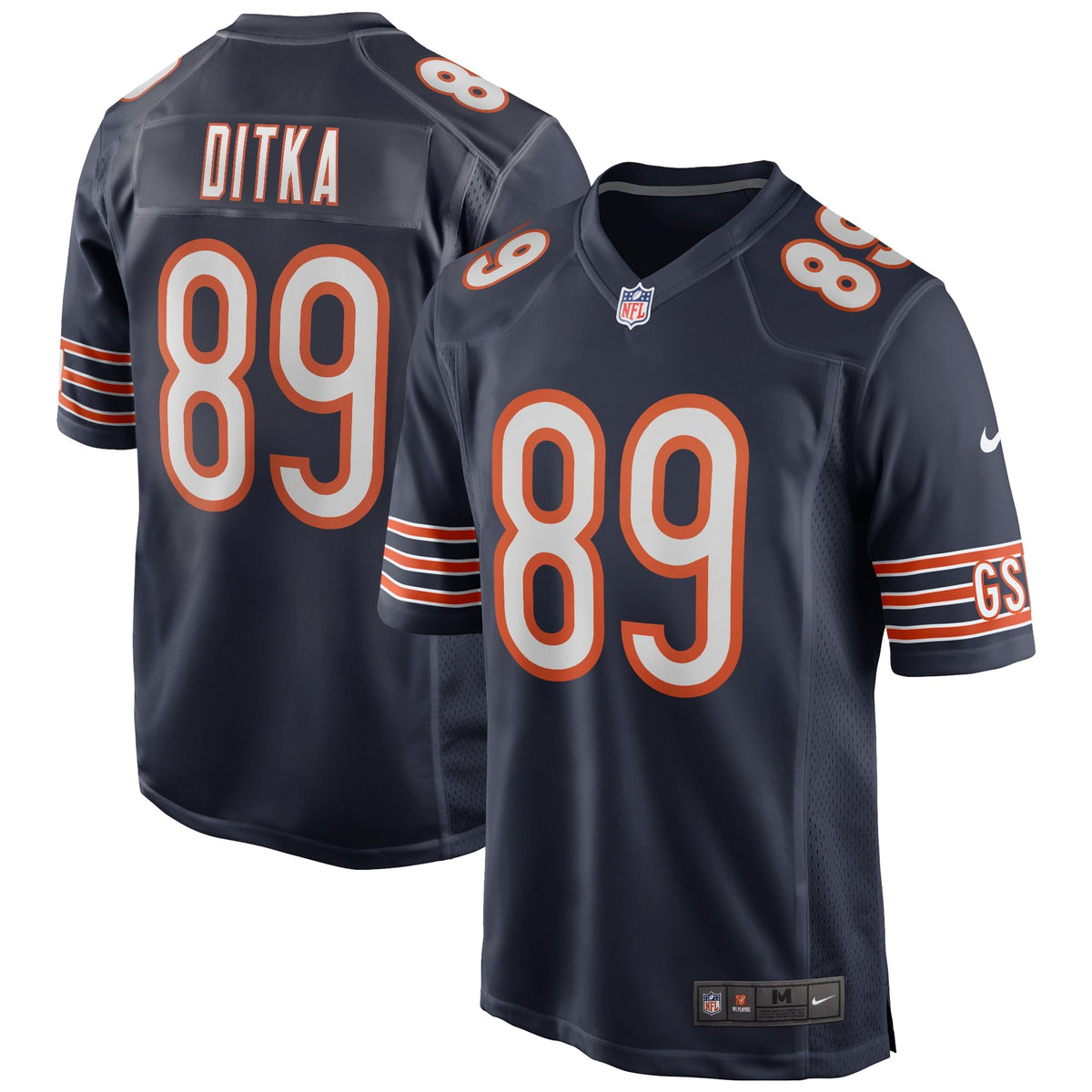 Chicago Bears Mike Ditka Navy Game Retired Player Football Jersey